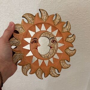 Vintage Sun and Moon Wall Decor